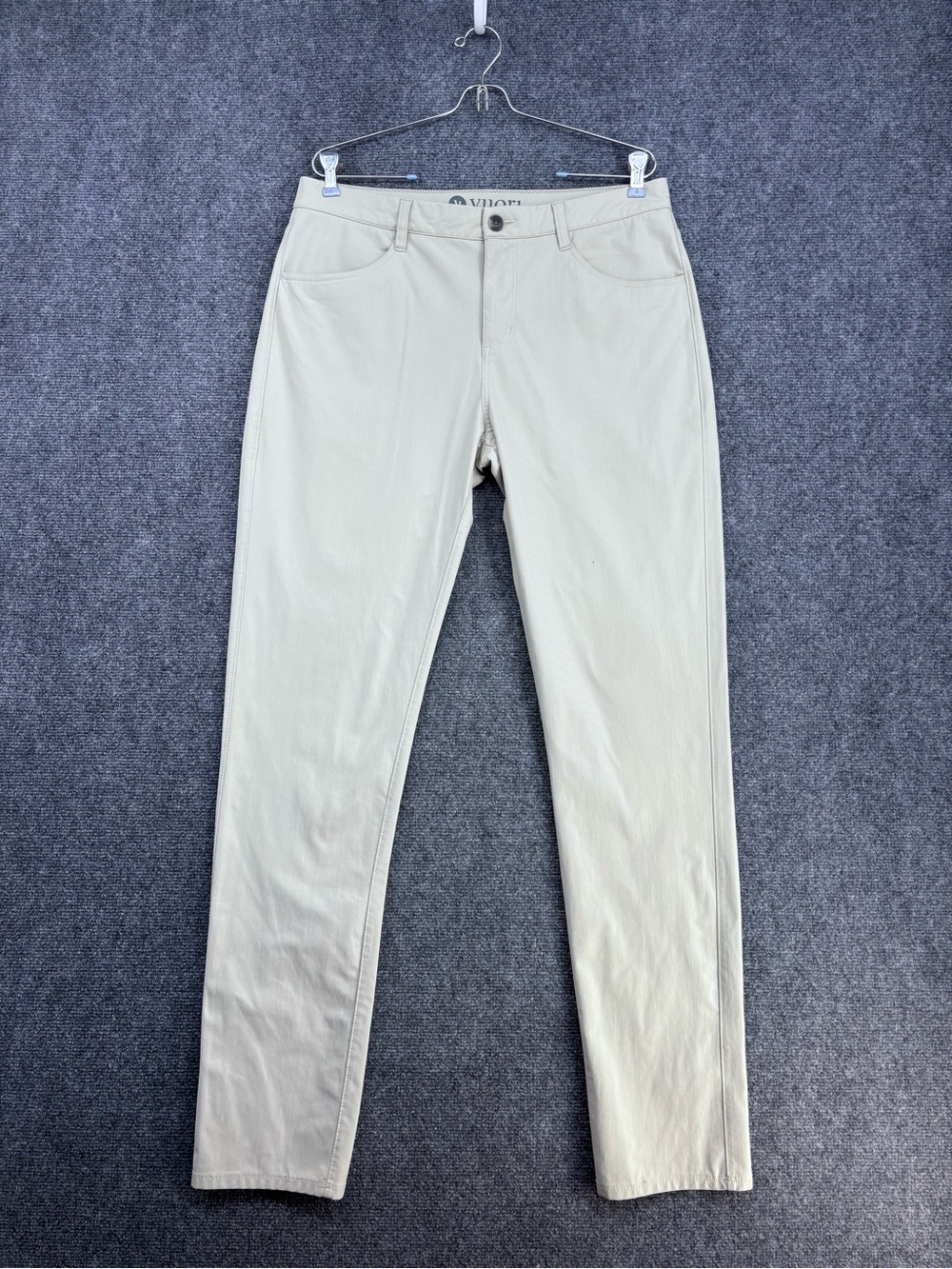 Vuori Meta Light Beige Preppy Minimalist Performance Pants Men’s 34X33*